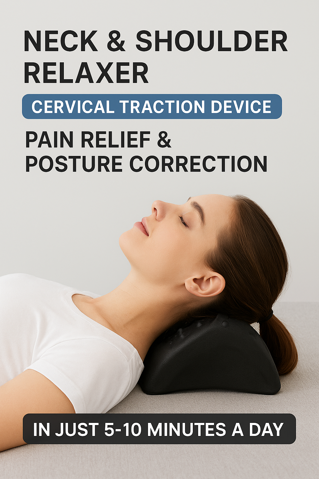 Neck & Shoulder Relaxer – Cervical Traction Device for Pain Relief, Posture Correction & Muscle Relaxation