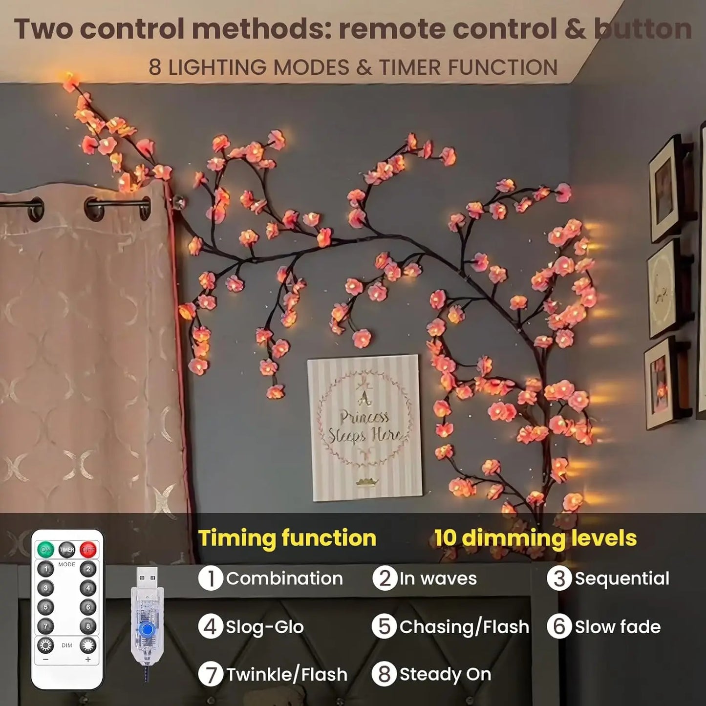 LumiBlossom™ – 96 LED Cherry Blossom Glow Tree